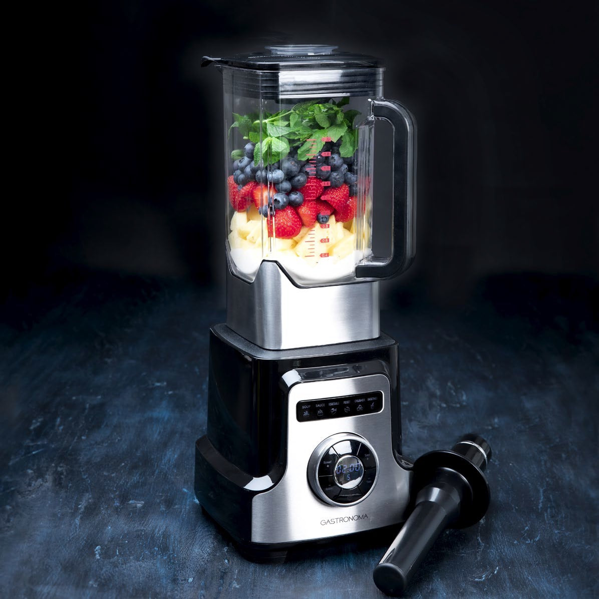 Gastronoma Smoothie-Mixer 18180001 – 3 l, 2000 W, BPA-frei – schwarz/edelstahl