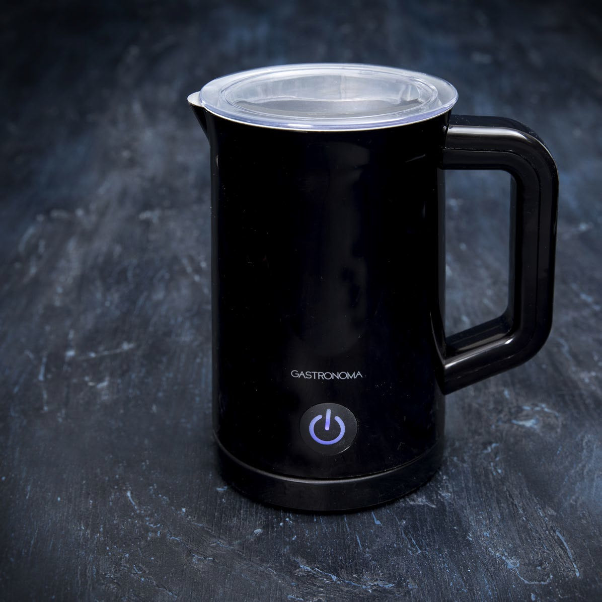Gastronoma Milchaufschäumer 18150003 – 300 ml, 500 W, heiss & kalt – schwarz/edelstahl