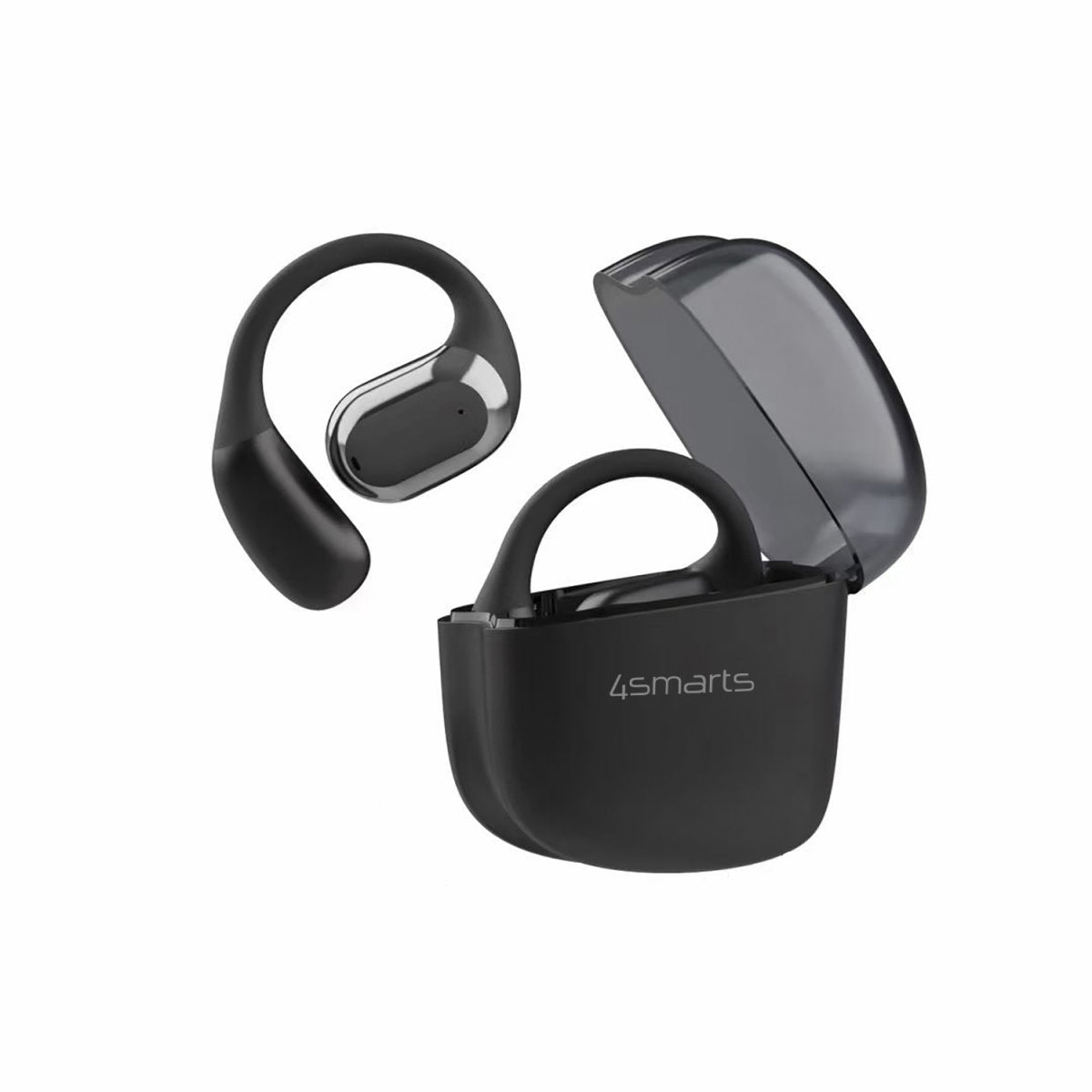 4smarts SkyBuds Sport – True Wireless In-Ear (Ohrbügel) – Bluetooth, IPX4, Mikrofon – Schwarz – bis 20 h
