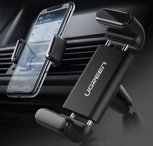 UGREEN – Auto-Halterung, Lüftungsmontage, drehbar – für Smartphones 4,7–7,12" (65–90 mm) – Schwarz