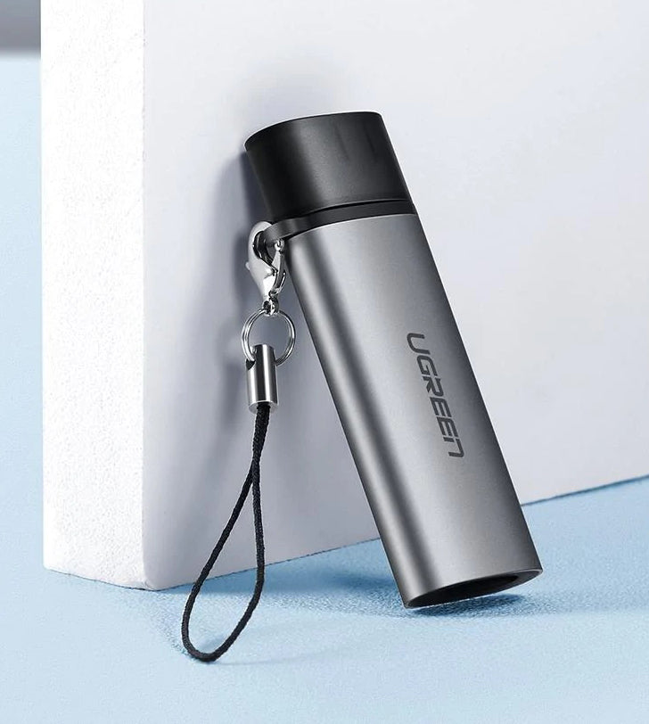 Ugreen USB-Kartenleser USB-C – SD/microSD – USB 3.2 Gen 1 (5 Gbit/s) – Grau – für Mac, Windows, Android
