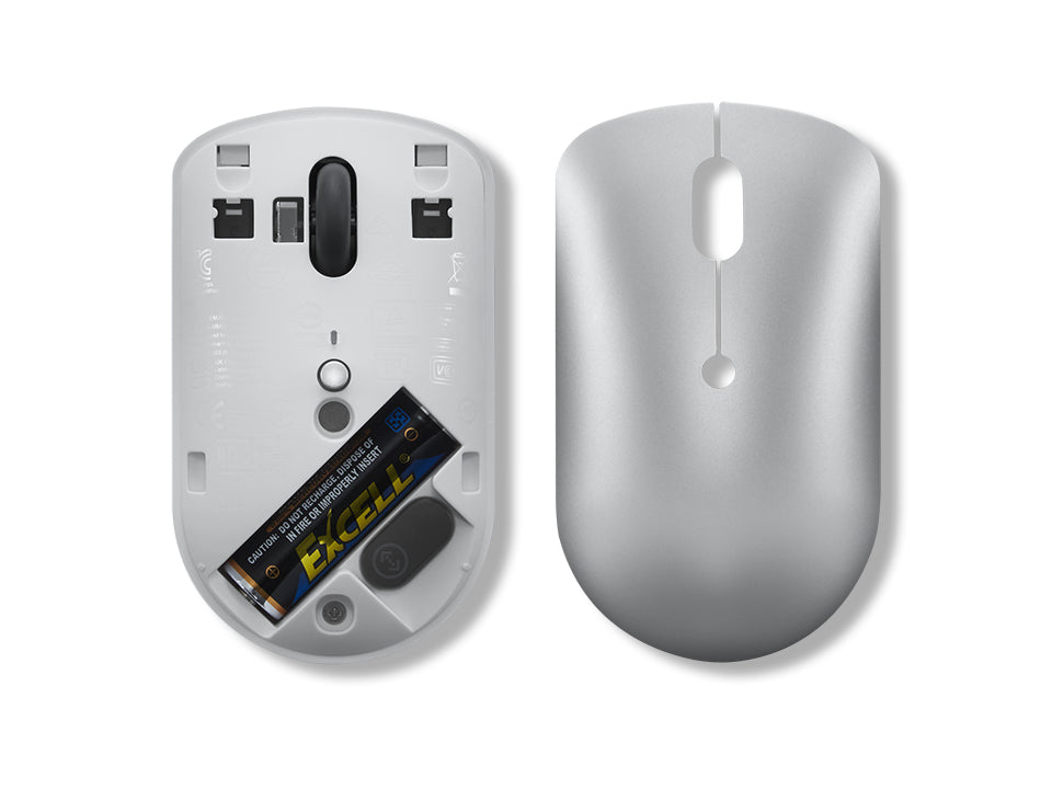 Lenovo 540 – Maus – Kabellos (2,4 GHz), 2400 DPI, beidhändig, Grau