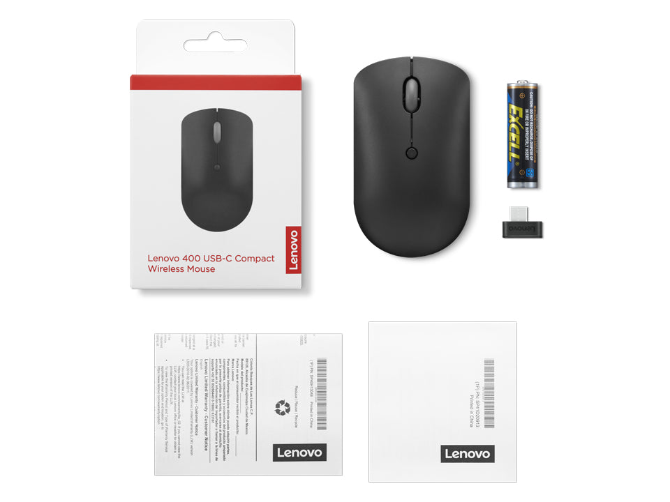 Lenovo 400 Maus – Beidhändig, RF Wireless
