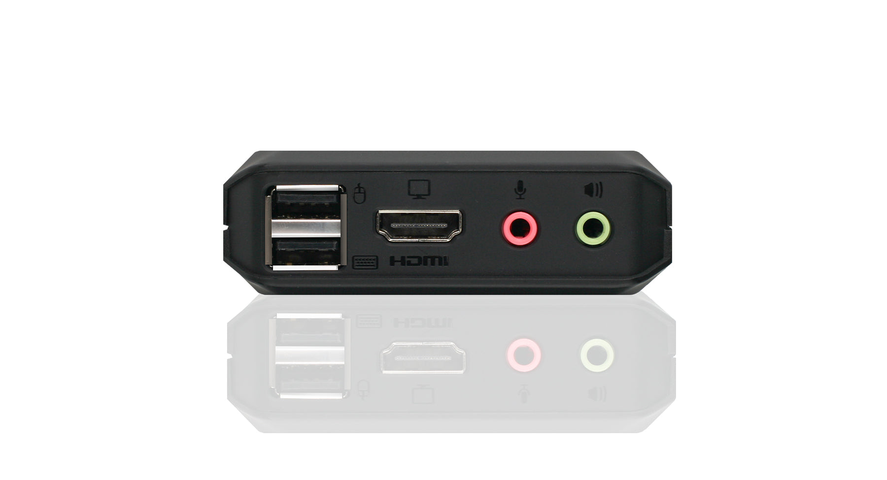 IOGEAR – 2-Port HDMI KVM-Switch – 4K/60 Hz, USB 2.0-Hub, Audio
