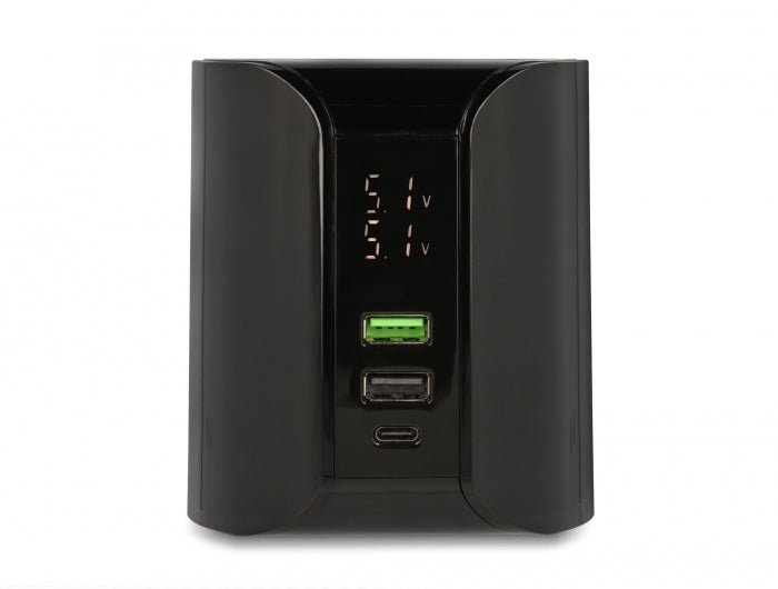 DeLOCK 41441 Ladestation – 58 W, 4× USB + kabellos – für universelle Geräte
