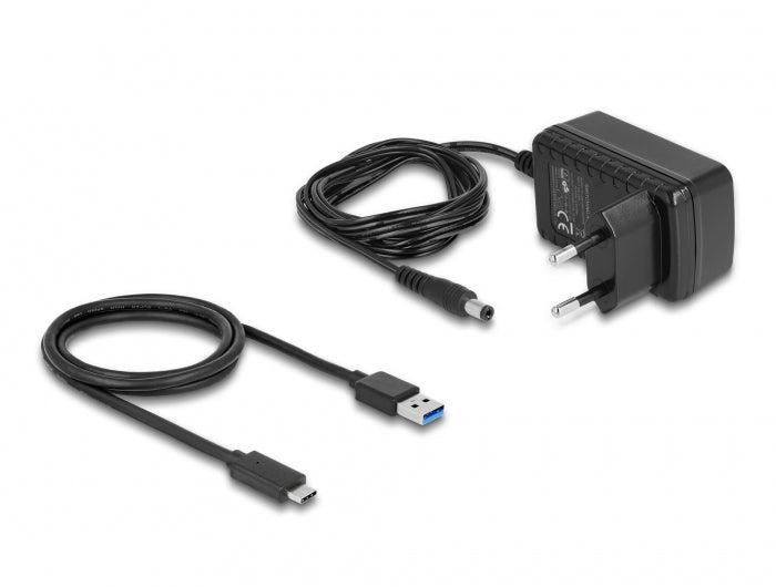 DeLOCK USB-C auf SATA Adapter, USB 3.2 Gen 1, SATA 6 Gb/s, Modell 64188, für Windows/Mac/Linux