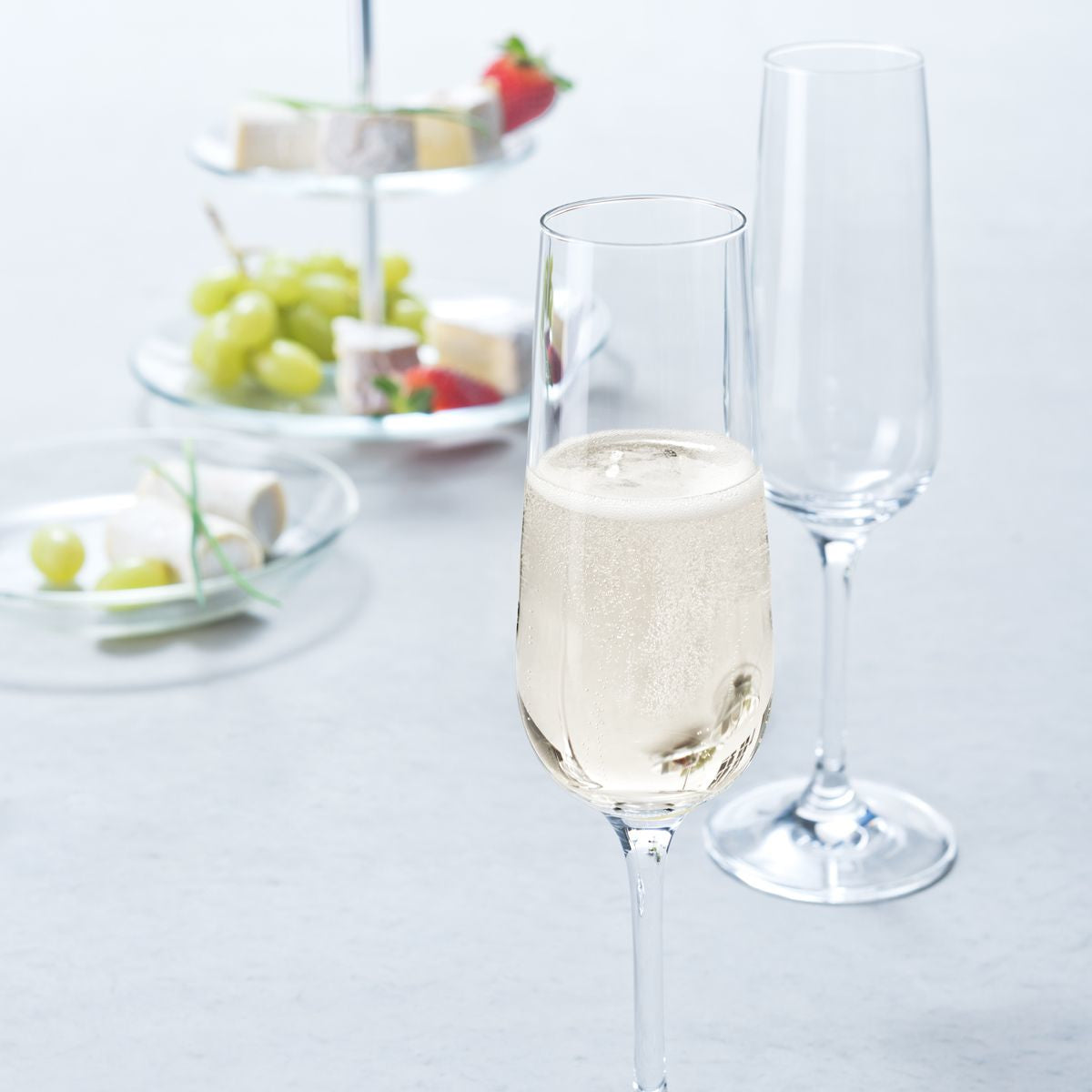 Leonardo Tivoli Sektglas – 0,21 l, Kristallglas, Transparent, spülmaschinenfest, 6 Stück