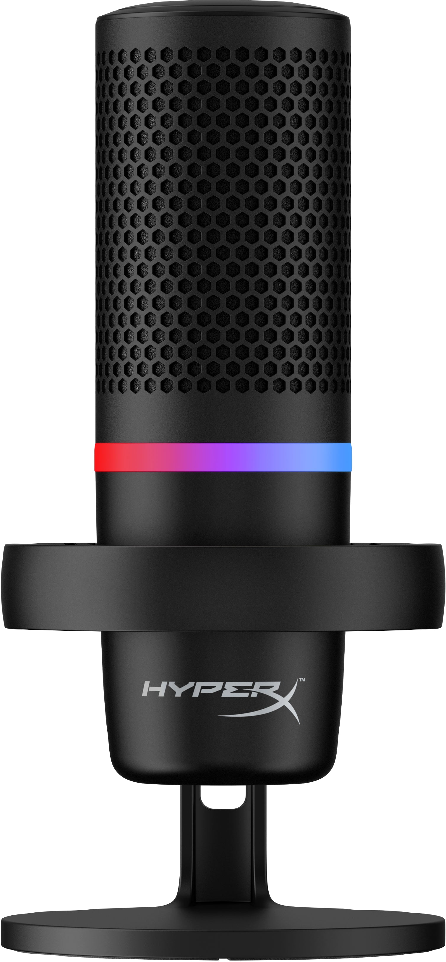 HyperX DuoCast – Tischmikrofon – USB, kabelgebunden, 24 Bit/96 kHz, für PC/Mac/PlayStation, Schwarz