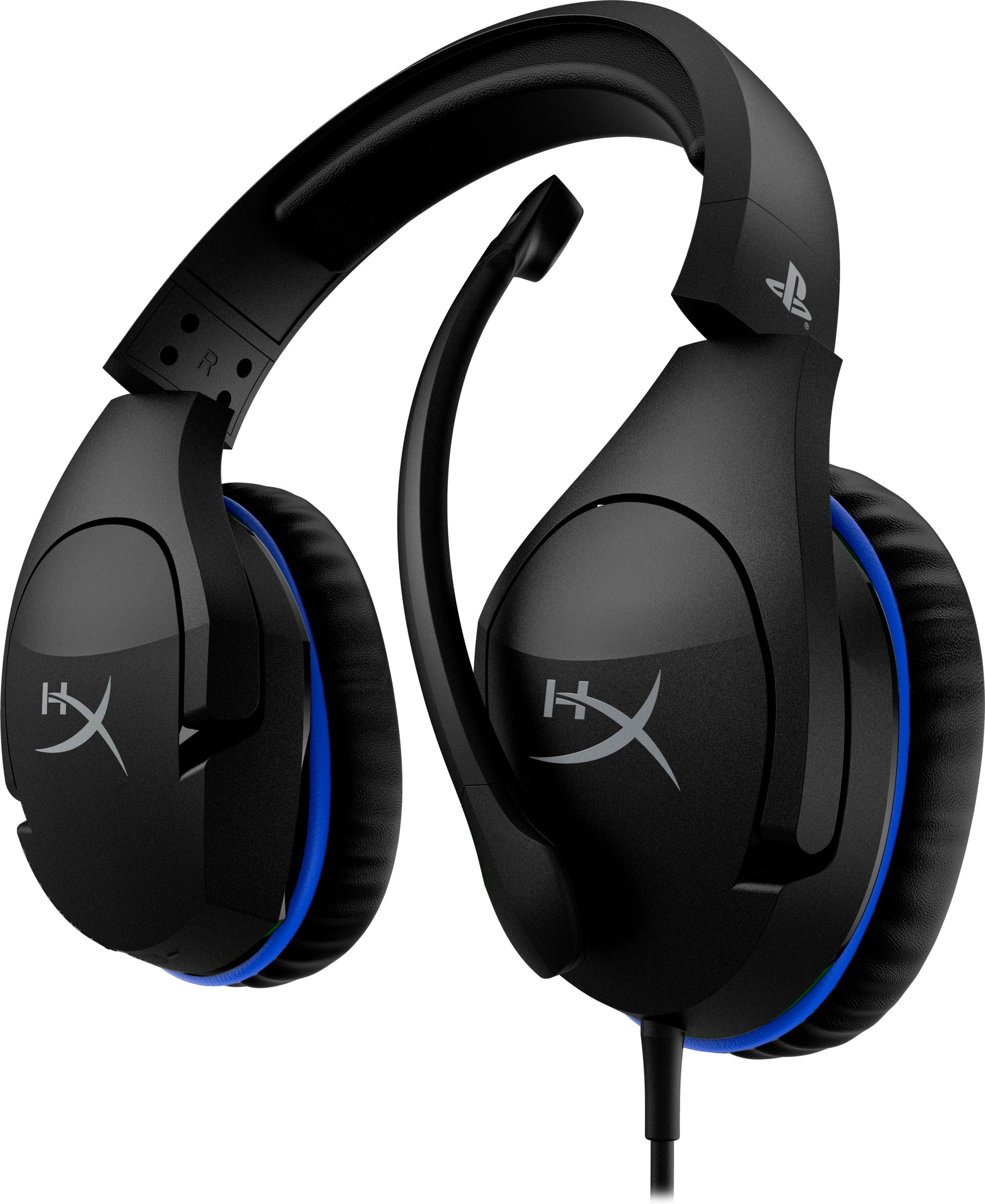 HyperX Cloud Stinger PS5 Gaming-Headset – Over-Ear, Stereo, Kabelgebunden, 3,5 mm Klinke, für PS5, PS4, Schwarz/Blau