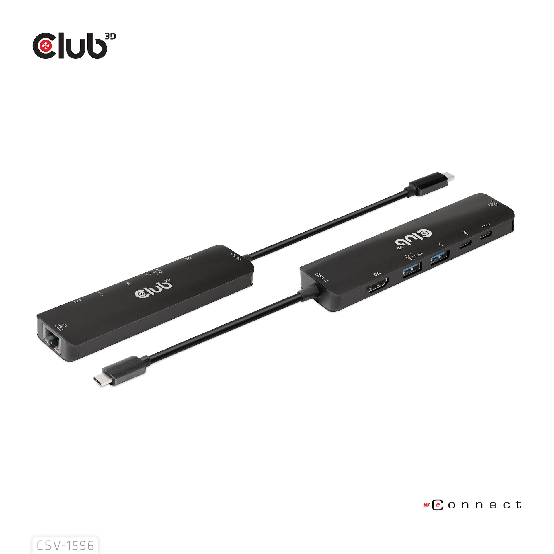 CLUB3D Club 3D Multiport-Adapter – USB-C, 1× HDMI, 2× USB-A, 100 W PD, GbE, für Windows/Mac