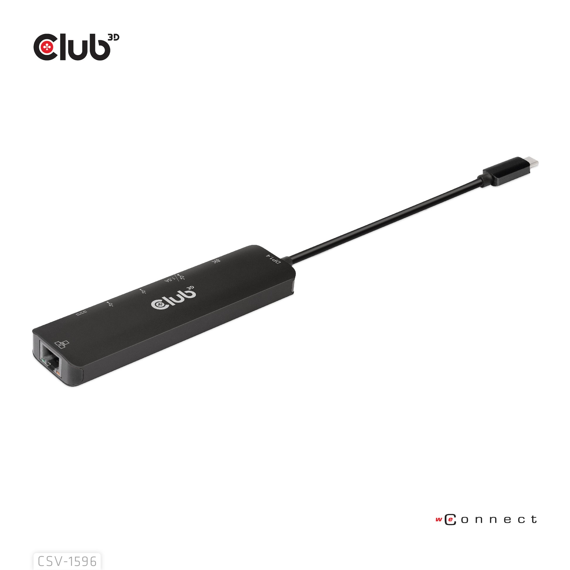 CLUB3D Club 3D Multiport-Adapter – USB-C, 1× HDMI, 2× USB-A, 100 W PD, GbE, für Windows/Mac