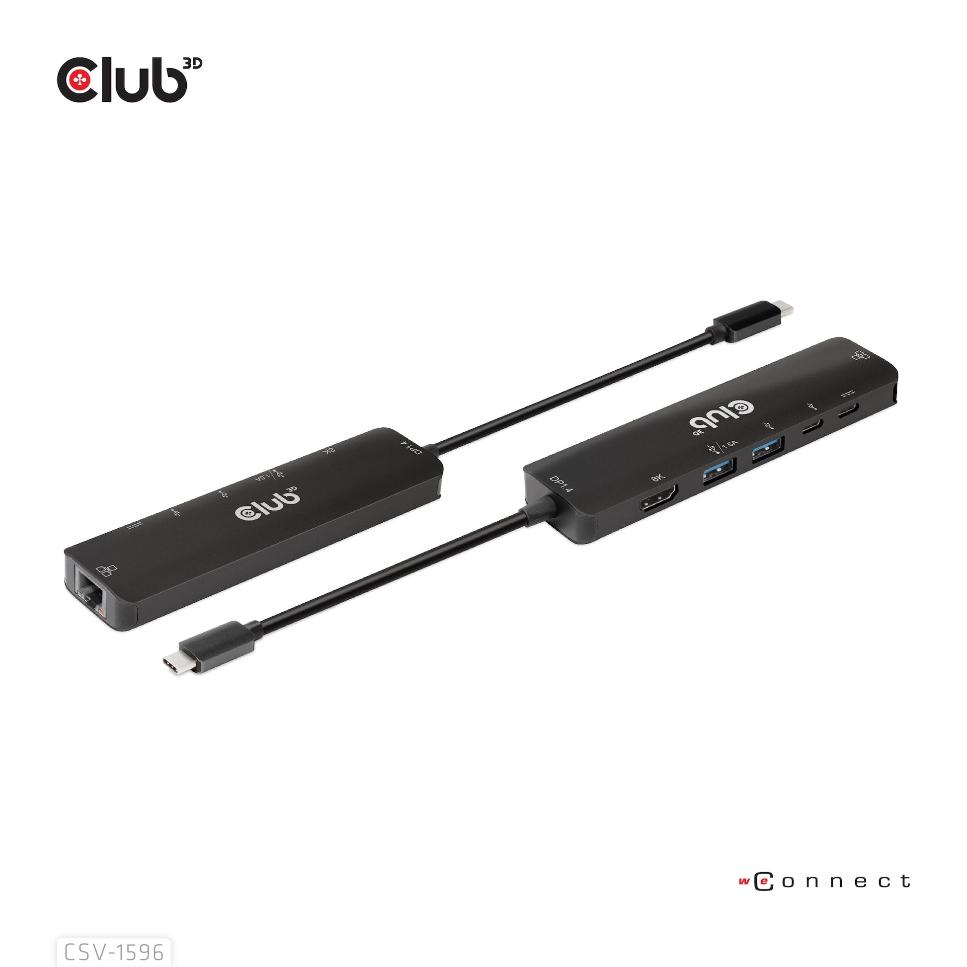 CLUB3D Club 3D Multiport-Adapter – USB-C, 1× HDMI, 2× USB-A, 100 W PD, GbE, für Windows/Mac
