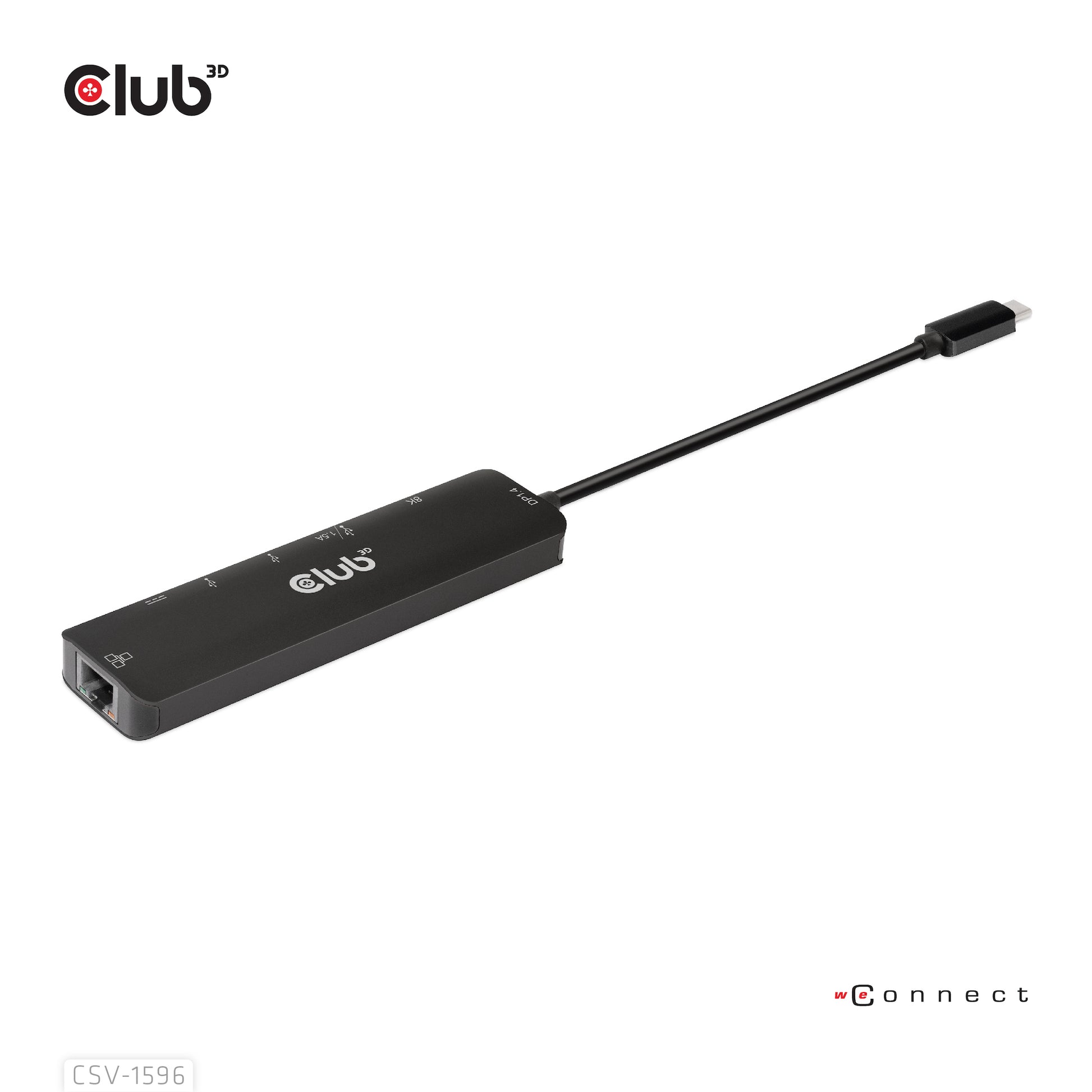 CLUB3D Club 3D Multiport-Adapter – USB-C, 1× HDMI, 2× USB-A, 100 W PD, GbE, für Windows/Mac