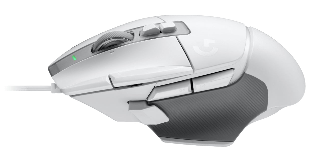 Logitech G G502 X Weiss – Gaming-Maus – Kabelgebunden (USB‑A), 25600 DPI, rechts
