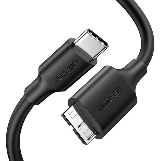 Ugreen USB-C auf Micro-USB-B Kabel – USB 3.2 Gen 1 (5 Gbit/s) – 1 m – Schwarz