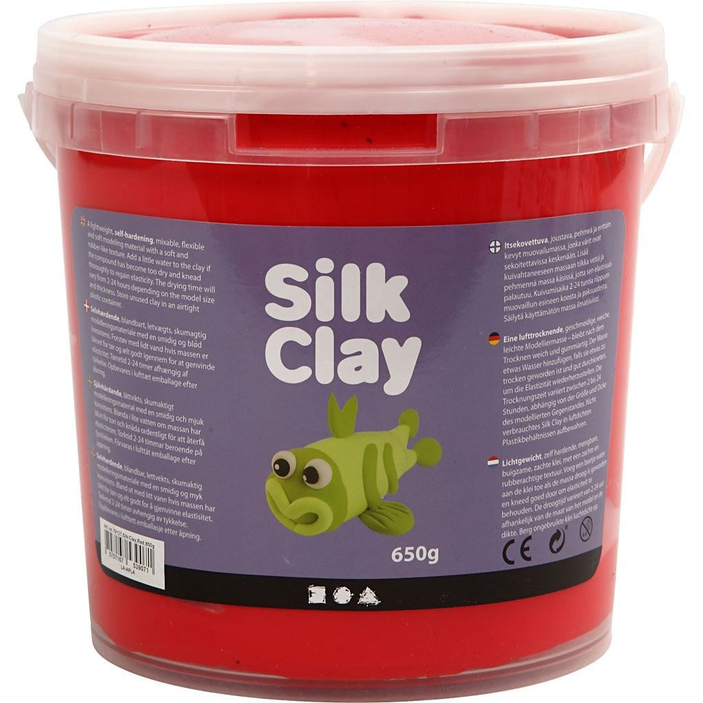 Creativ Company Modelliermasse, Rot, Lufttrocknend, 650 g