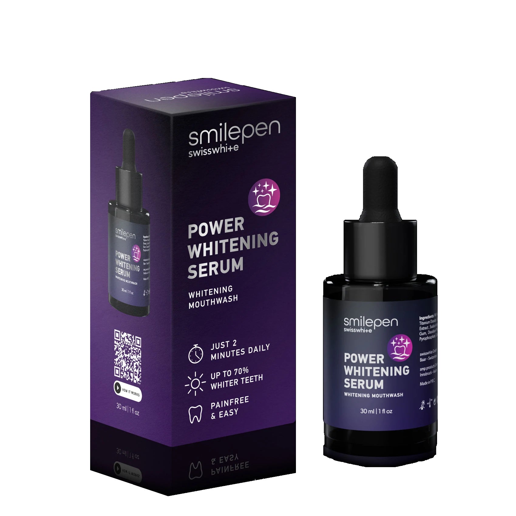 Smilepen Mundspülung – Whitening-Serum – 30 ml