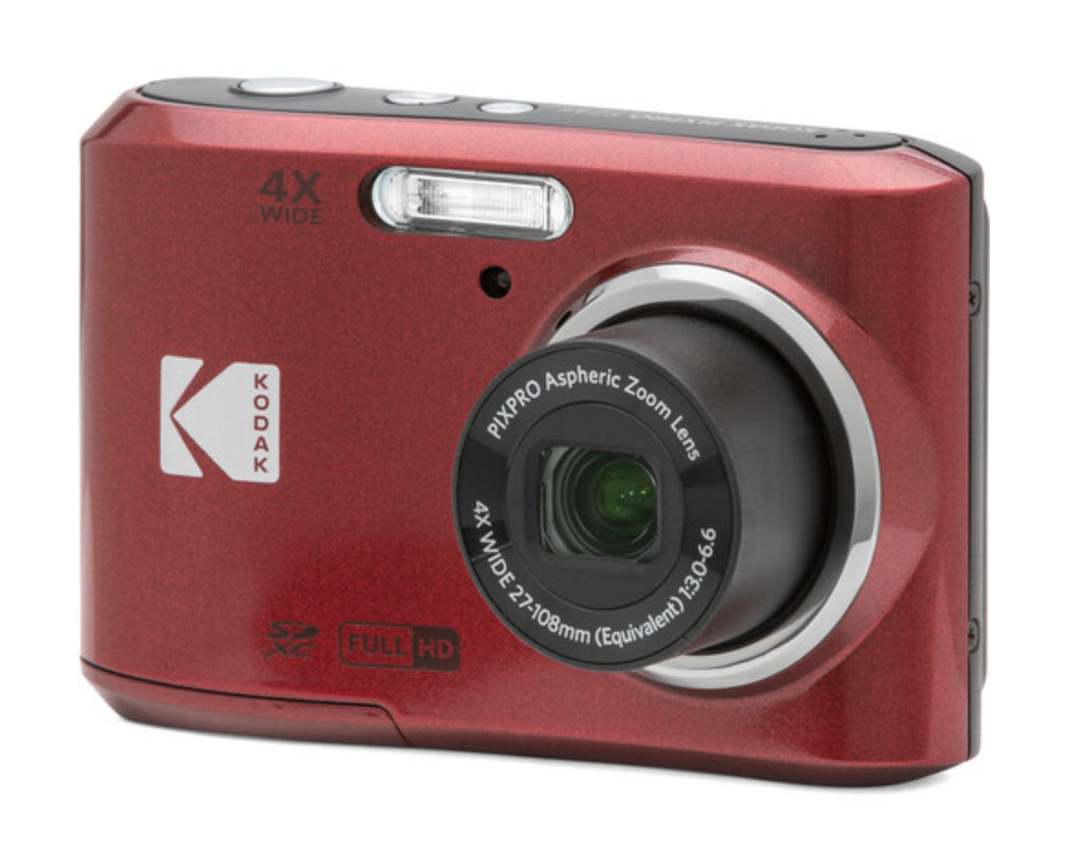 Kodak Pixpro FZ45 – Kompaktkamera, 16 MP 1/2,3", 1080p, 4× optischer Zoom, Rot