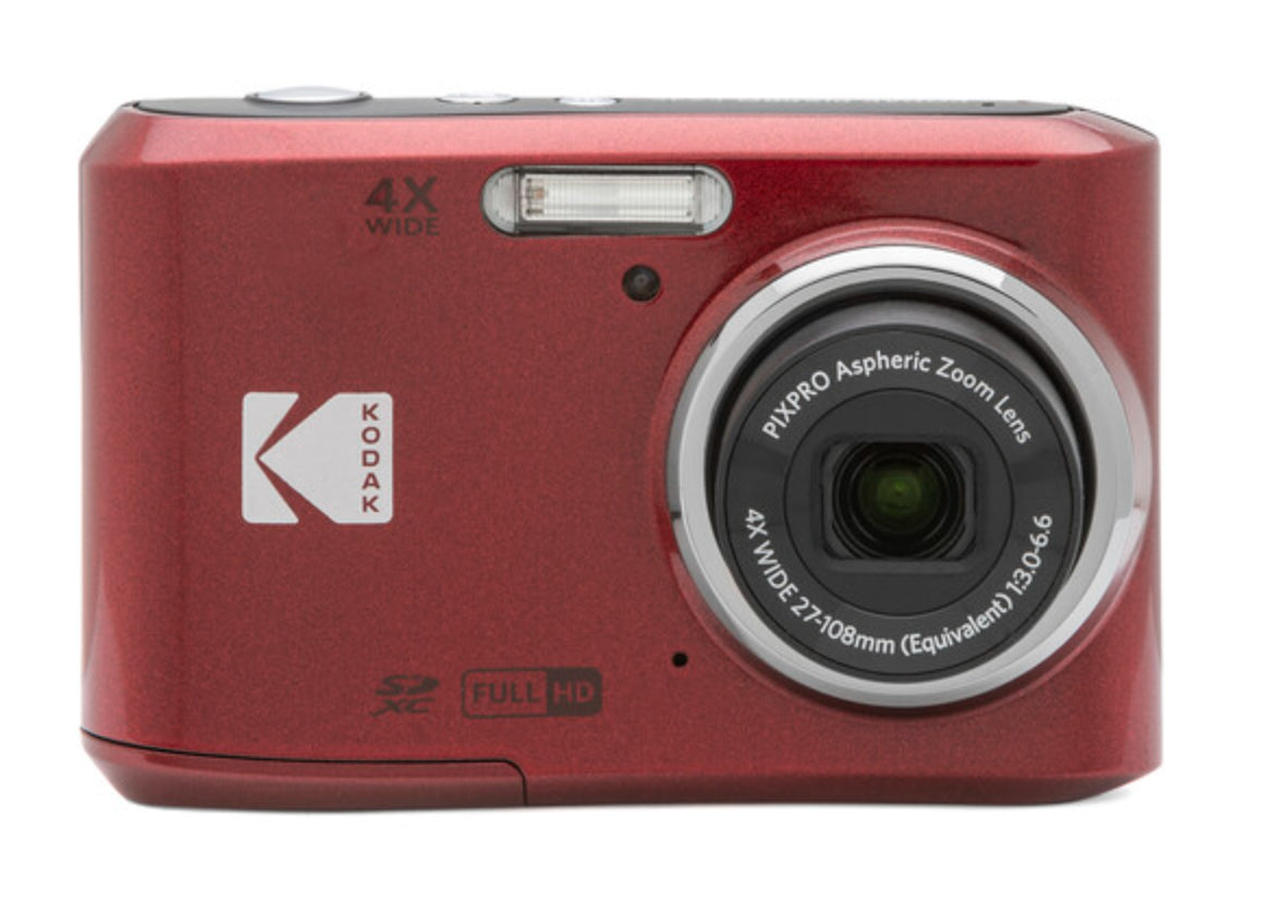 Kodak Pixpro FZ45 – Kompaktkamera, 16 MP 1/2,3", 1080p, 4× optischer Zoom, Rot