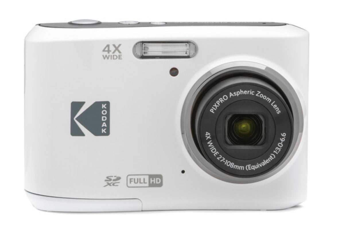 Kodak Pixpro FZ45 – Kompaktkamera, 16 MP 1/2,3", 1080p, 4× optischer Zoom, Weiss