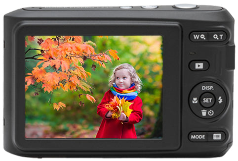 Kodak Pixpro FZ45 – Kompaktkamera, 16 MP 1/2,3", 1080p, 4× optischer Zoom, Schwarz