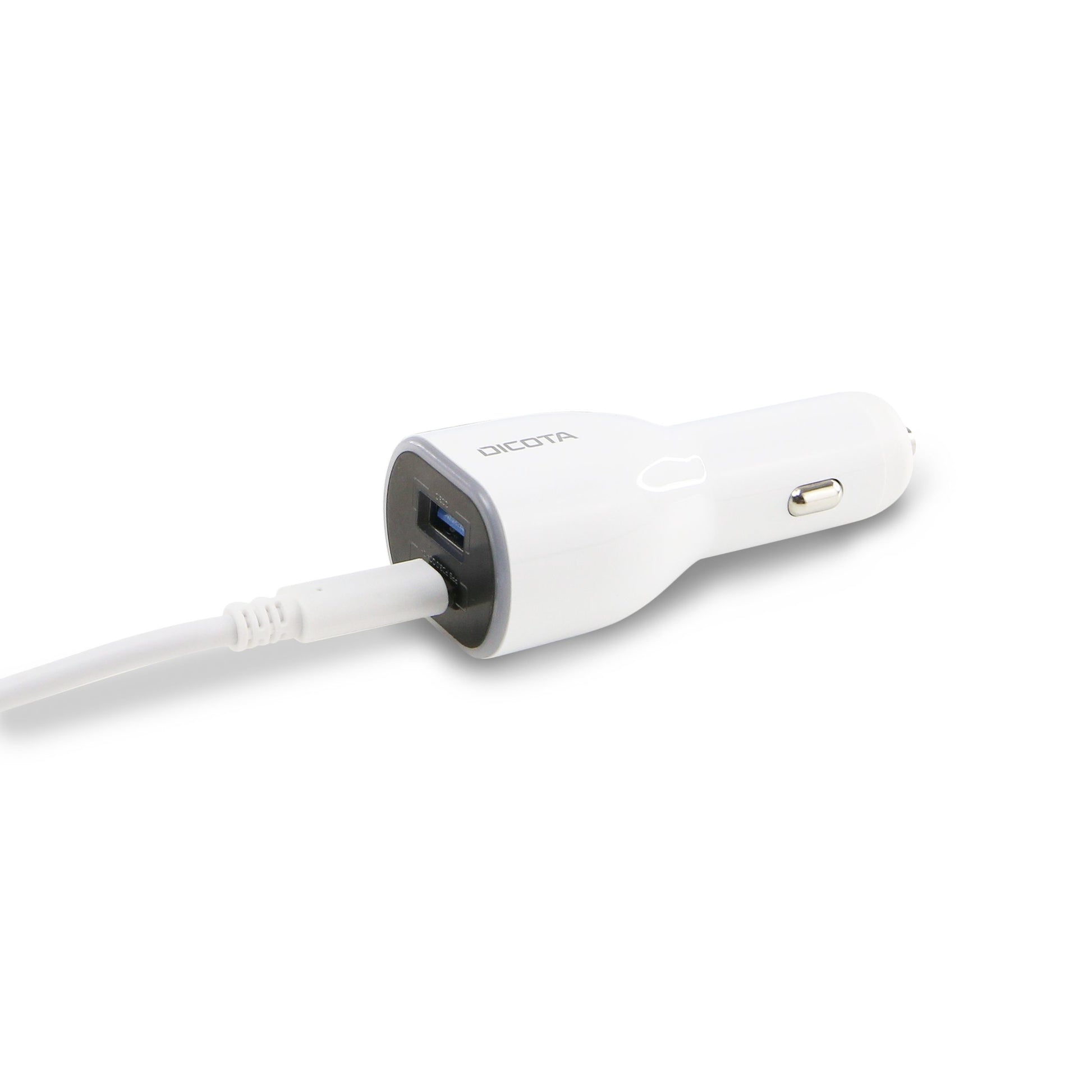 DICOTA Autoladegerät – 100 W, 1× USB-A, Schnellladefunktion, 1,2 m Kabel