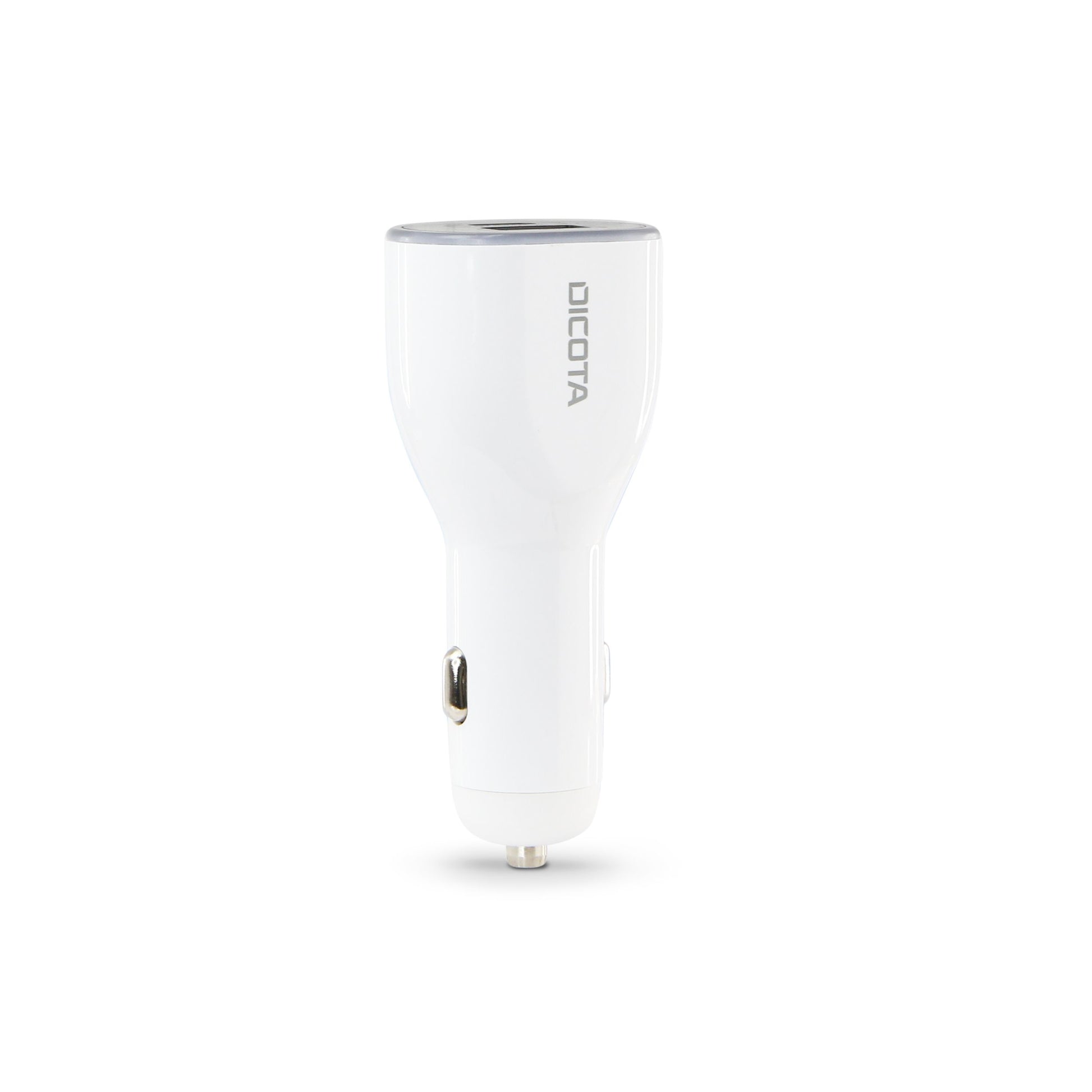 DICOTA Autoladegerät – 100 W, 1× USB-A, Schnellladefunktion, 1,2 m Kabel