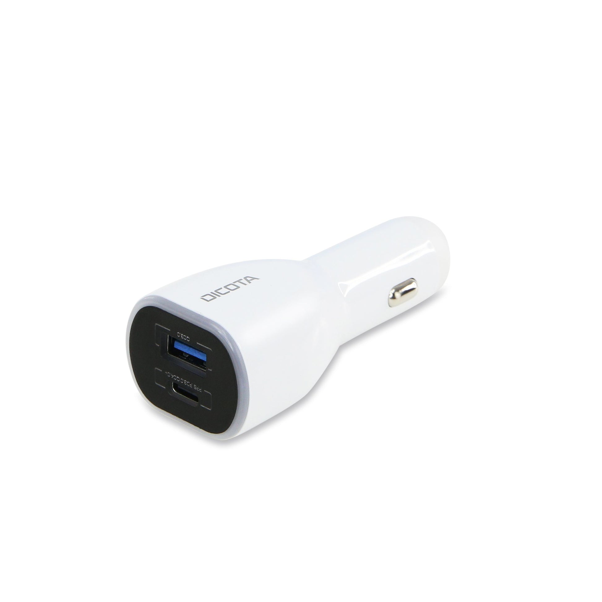 DICOTA Autoladegerät – 100 W, 1× USB-A, Schnellladefunktion, 1,2 m Kabel
