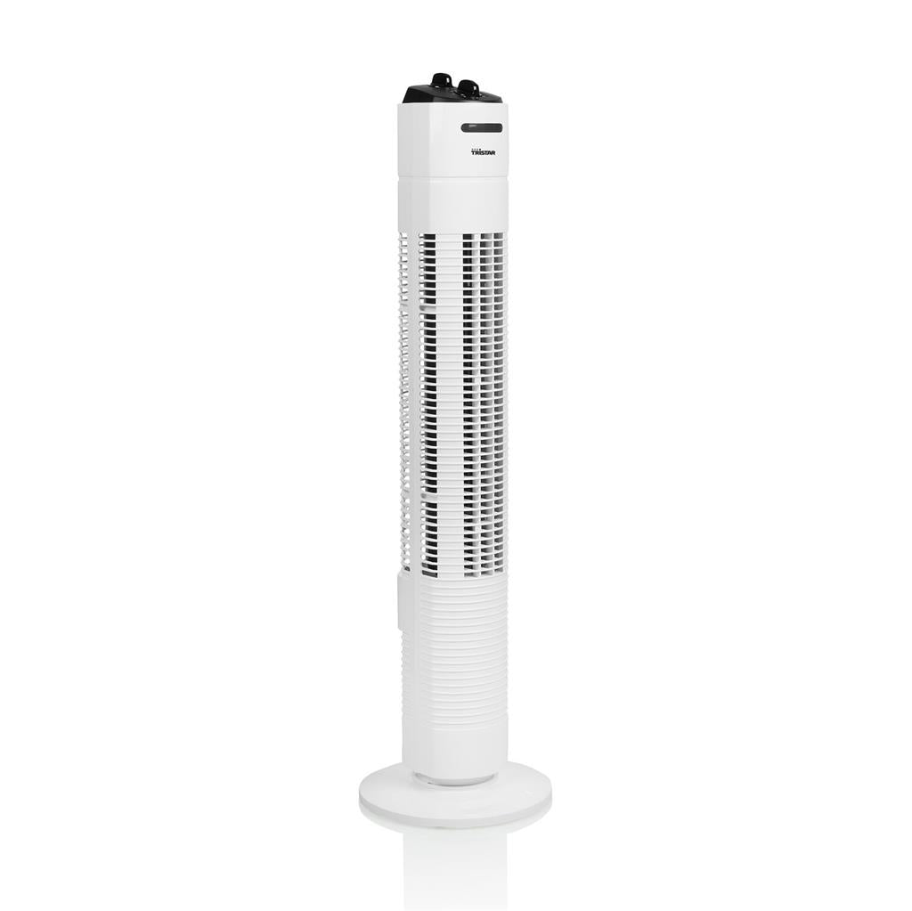 Tristar Turmventilator – 35 W, 3 Stufen, oszillierend, Timer, 55 dB, Weiss
