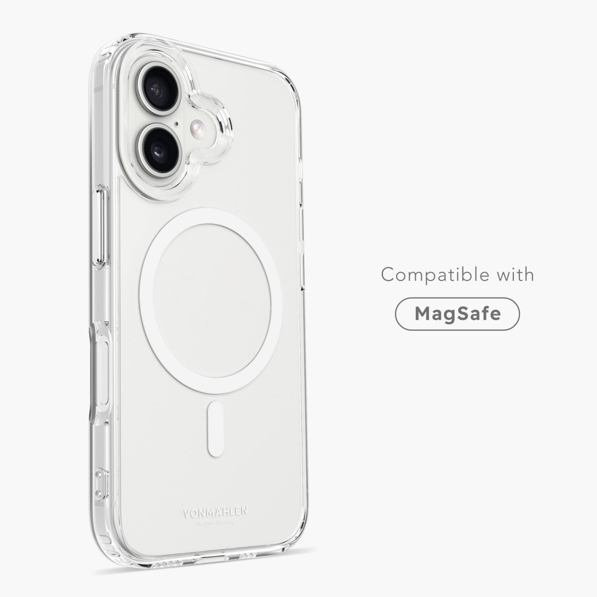 Vonmählen Backcover – für Apple iPhone 16, MagSafe, Kunststoff, Transparent