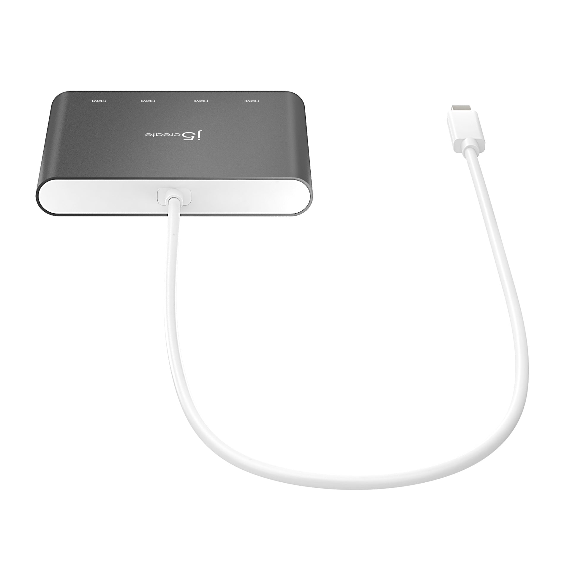 j5create JCA366-N Multi-Monitor-Adapter USB-C zu 4× HDMI – 1920 × 1080 @ 60 Hz, 0,5 m, USB 3.2 Gen 1
