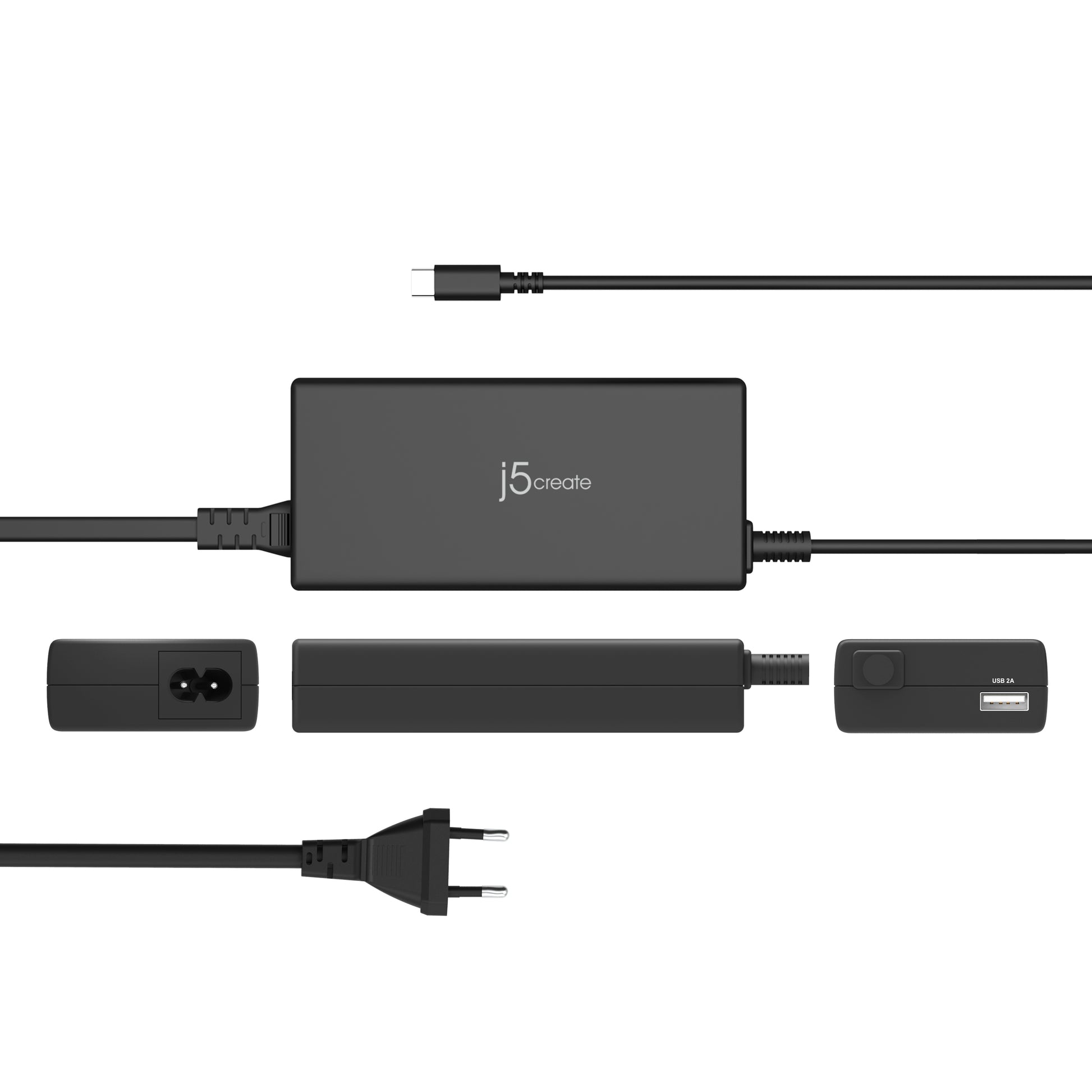 j5create Netzteil (EU) – 100 W, 1× USB-C, PD