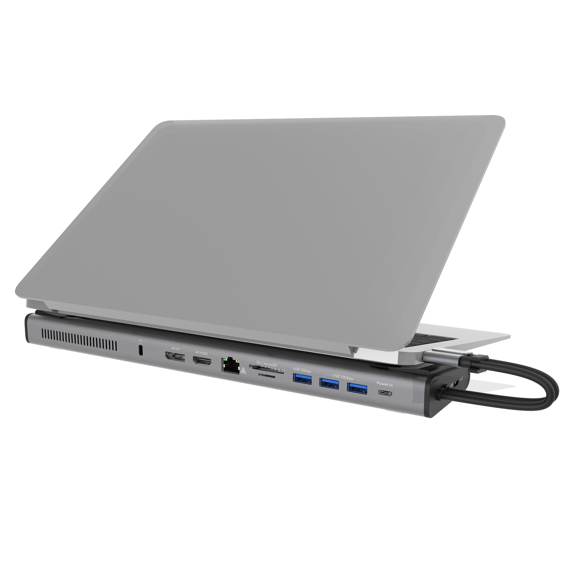 j5create JCD552-N Dockingstation – USB-C, 1× DP, 1× HDMI, 3× USB-A, 100 W PD, GbE, microSD, für Windows/Mac