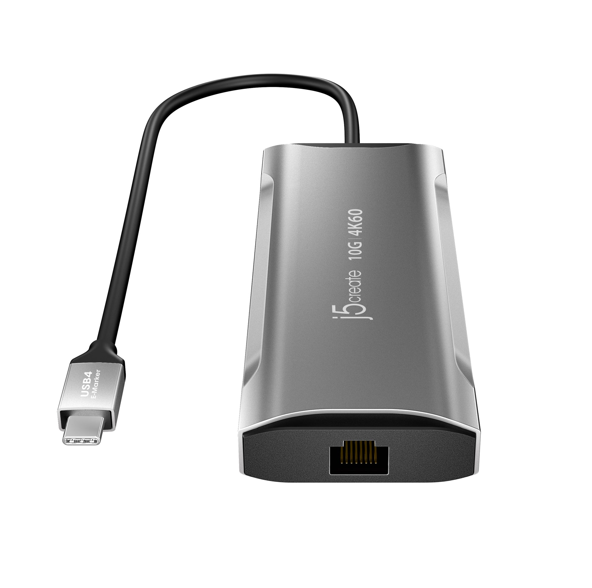 j5create JCD392-N Multiport-Adapter – USB-C, 1× HDMI, 2× USB-A, 100 W PD, GbE, für Windows/Mac