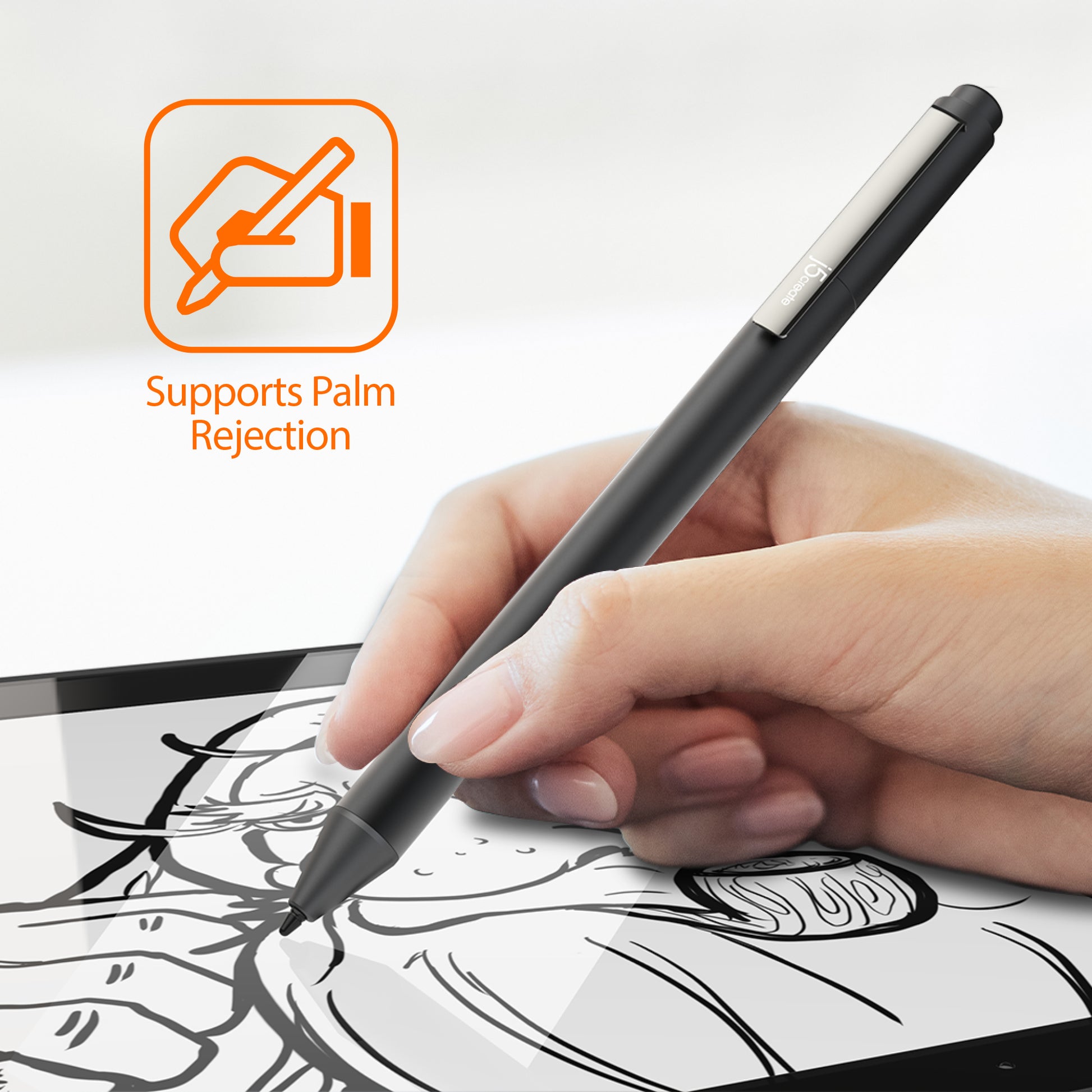 j5create JITP100 Eingabestift für Chromebook – USI, AAAA-Batterie – Schwarz