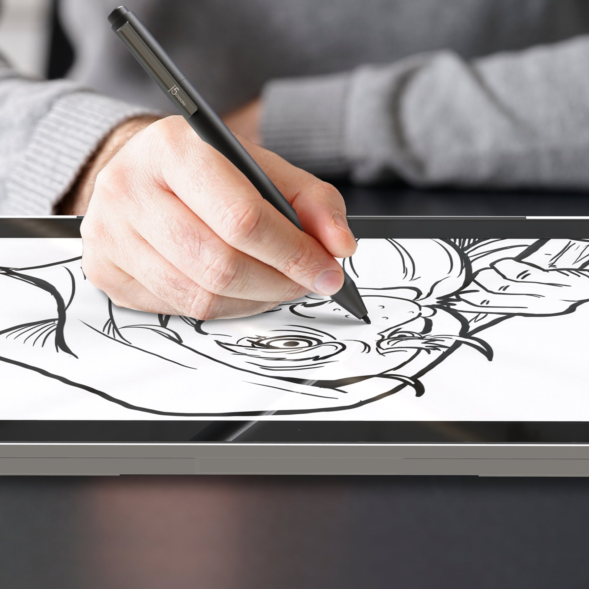 j5create JITP100 Eingabestift für Chromebook – USI, AAAA-Batterie – Schwarz