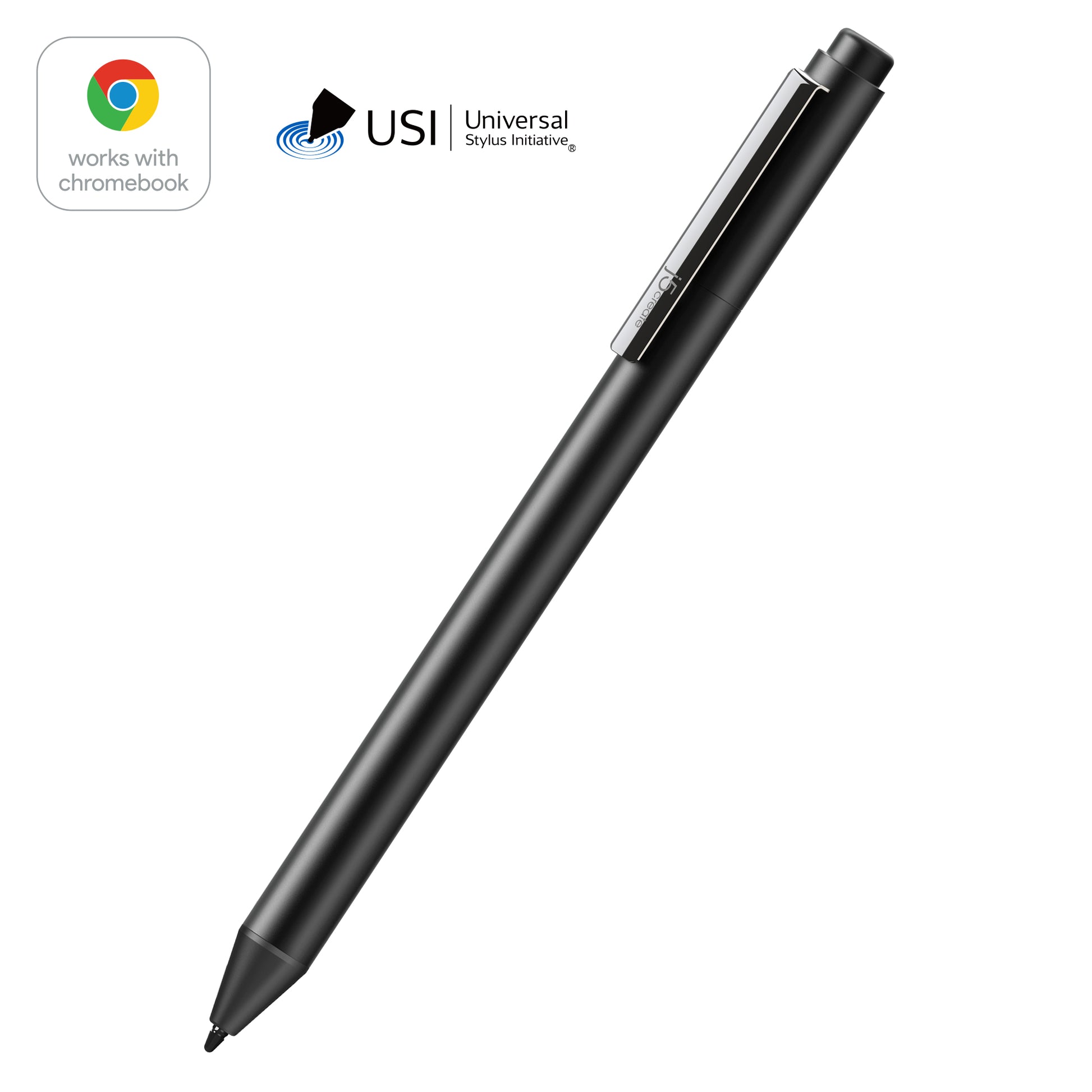 j5create JITP100 Eingabestift für Chromebook – USI, AAAA-Batterie – Schwarz