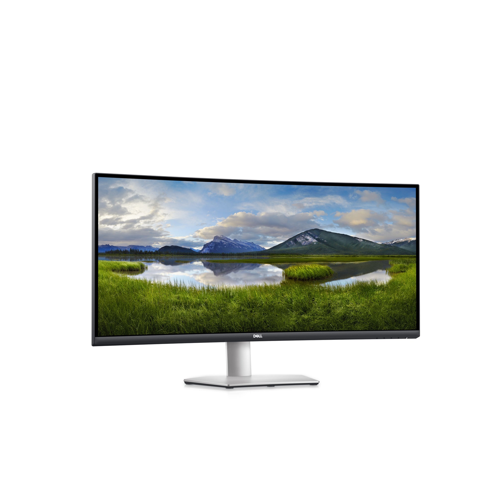 DELL S3423Dwc – Monitor, 34", VA, 100 Hz, 350 cd/m², USB-C, KVM, Lautsprecher, VESA 100 × 100, Schwarz