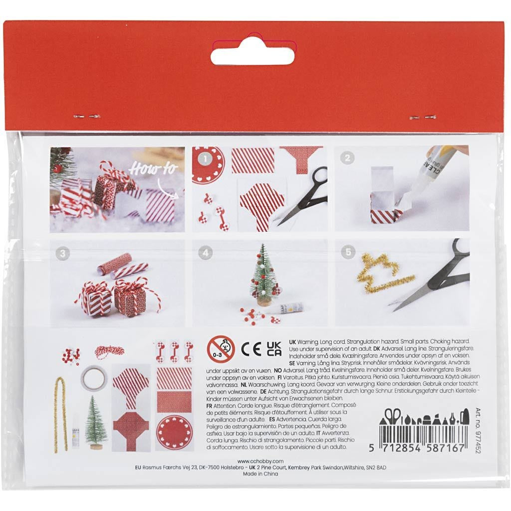 Creativ Company Bastelset – Elfentür / Wichteltür Szene – Weihnachten