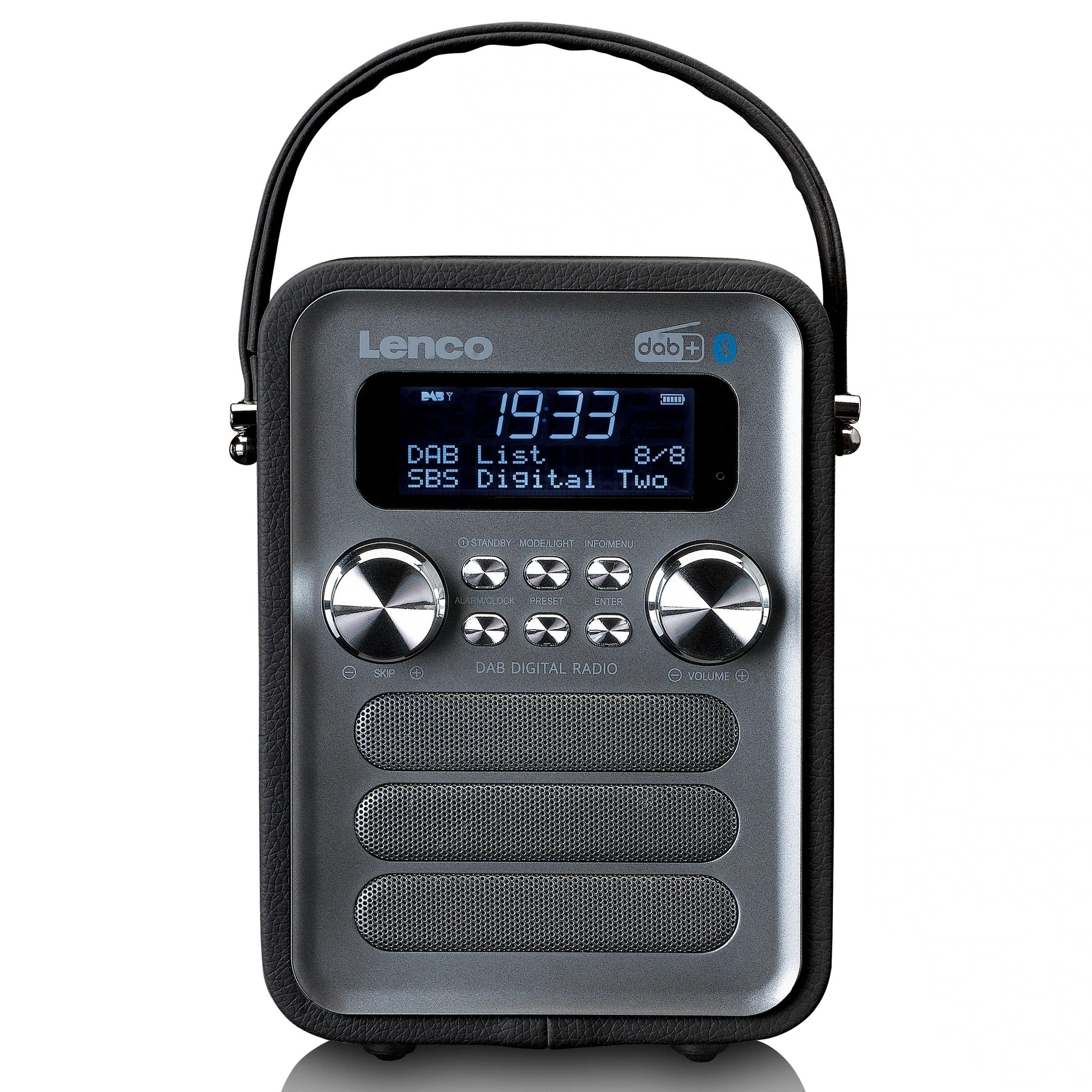 Lenco PDR-051BKSI – DAB+/UKW-Tischradio, Bluetooth – Schwarz
