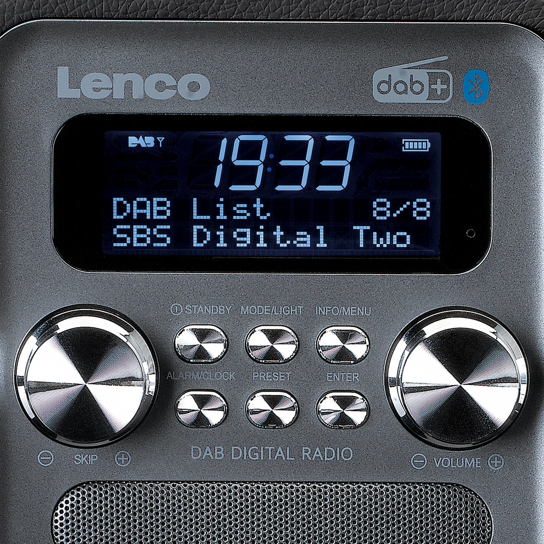 Lenco PDR-051BKSI – DAB+/UKW-Tischradio, Bluetooth – Schwarz
