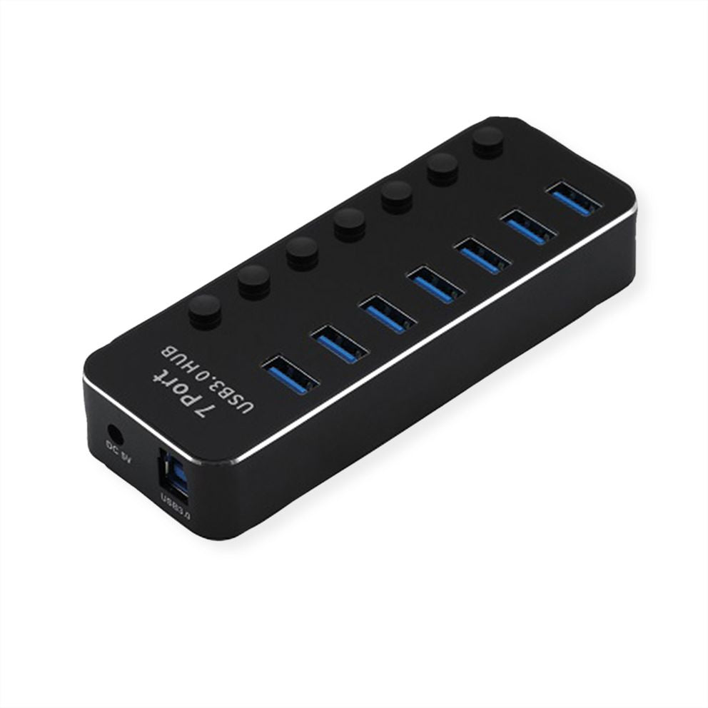 ROLINE USB-Hub – USB 3.2 Gen 1, 7× USB-A