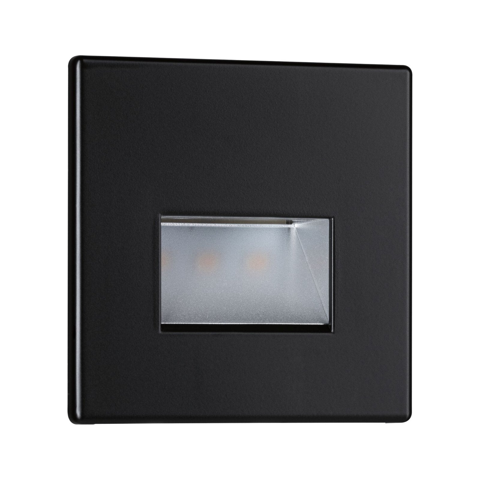 Paulmann Wandleuchte Edge Quadro – 8 × 0,5 cm, 100 lm, 1,2 W, 2700 K, schwarz