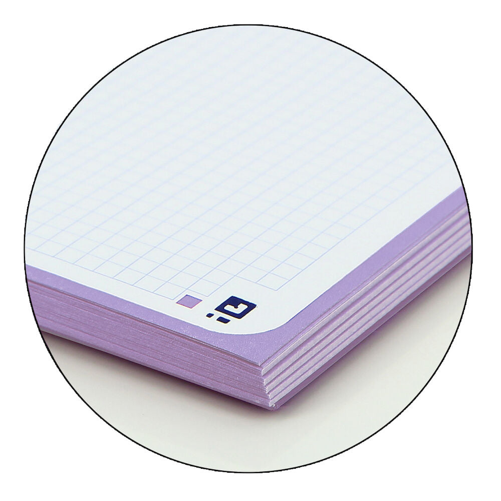 Oxford Spiralbuch – A4+ – mikroperforiert, 4-fach gelocht, Mini-Whiteboard, Scribzee-App-kompatibel, violett