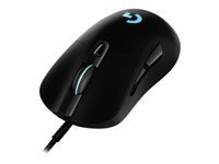 Logitech G G403 HERO – Gaming-Maus – Kabelgebunden (USB‑A), 25600 DPI, RGB-Beleuchtung, rechts, Schwarz