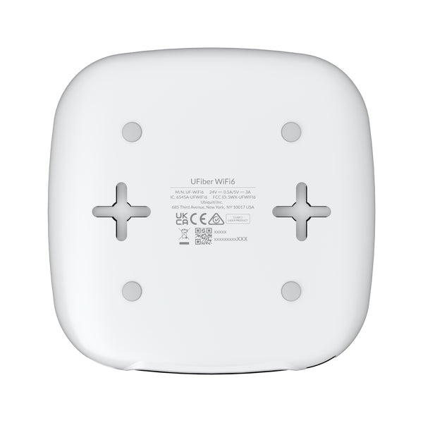 Ubiquiti UFiber WiFi6 – GPON CPE, Wi-Fi 6, bis 1000 Mbit/s, 4x RJ-45 (1G), SC