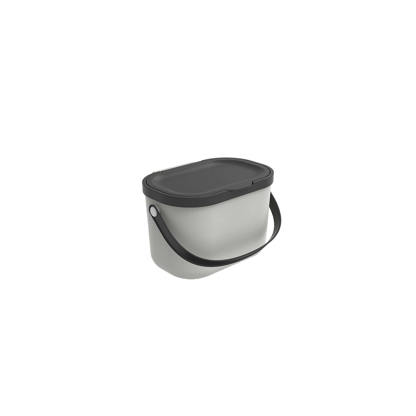 Rotho Komposteimer – 3,2 l – Kunststoff (PP), rechteckig – weiss