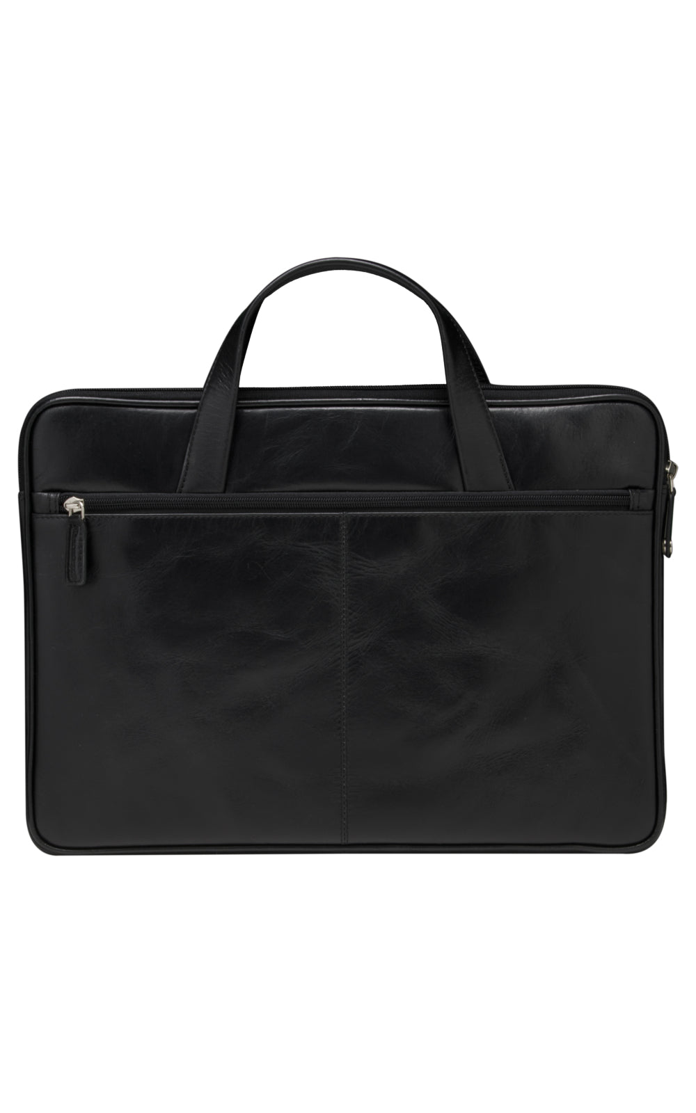 dbramante1928 Notebook-Tasche bis 15" – Vollnarbenleder, verschliessbar – Schwarz