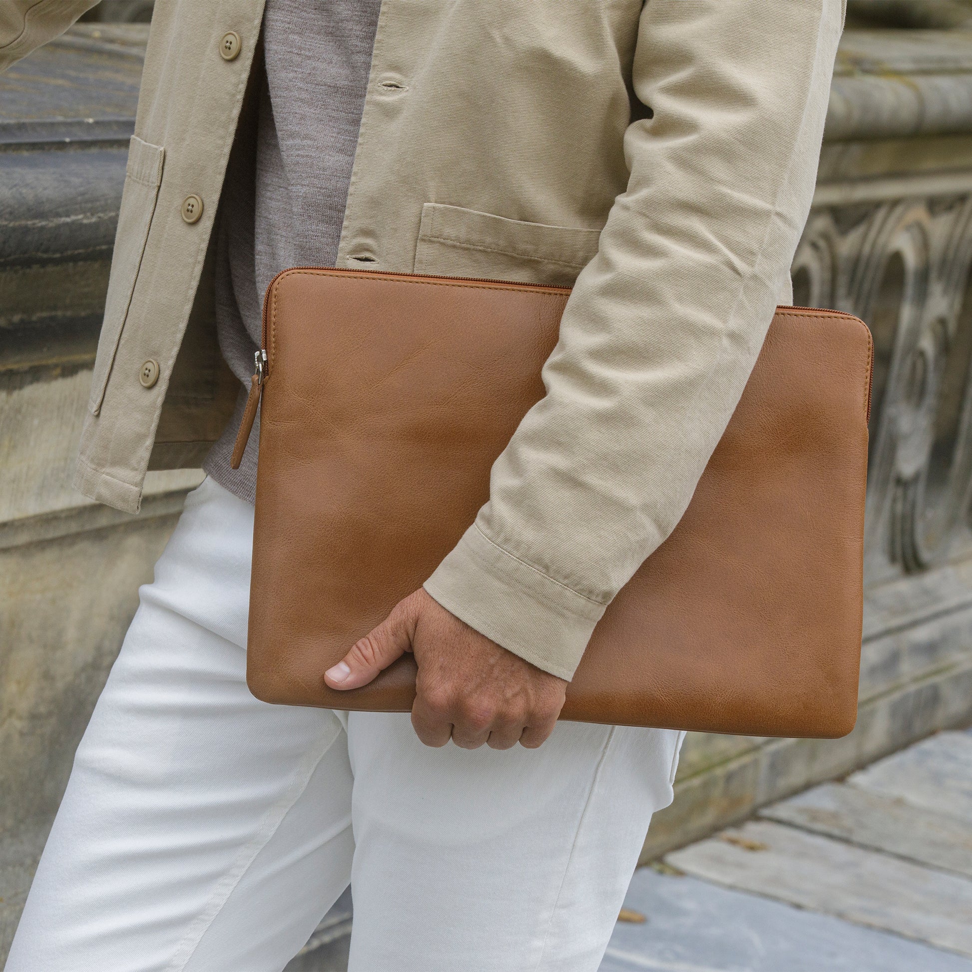 dbramante1928 Notebook-Schutzhülle für MacBook Air/Pro 13" (2016–2022) – Beige