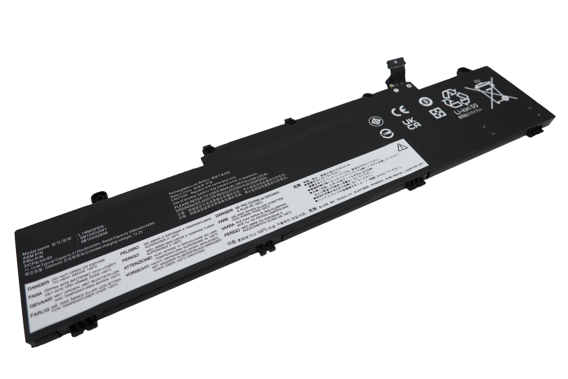 Vistaport Notebook-Akku – für Lenovo ThinkPad E14 (2. Gen., 4. Gen.), E15 (2. Gen.) – 45 Wh, 11,1 V – Schwarz